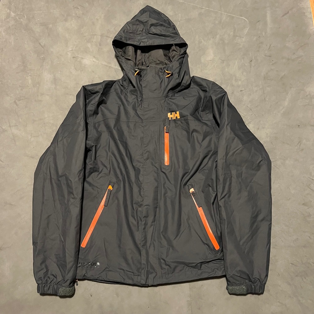 Helly Hansen Vancouver Rain Jacket Mens Medium Navy Blue Helly Tech Protection